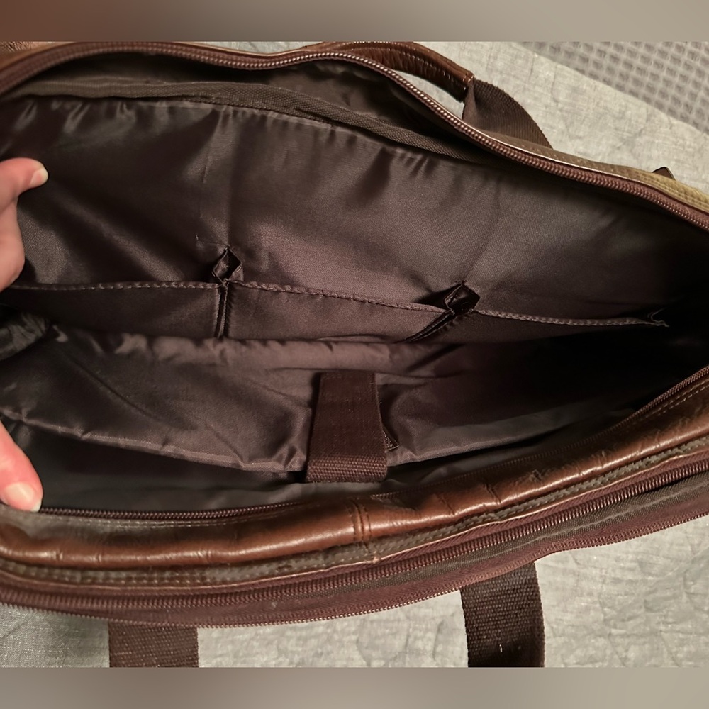 EUC Kenneth Cole Reaction leather-look briefcase laptop bag - Picture 11 of 14